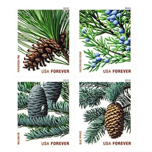 2010 Holiday Evergreens Forever First Class Forever Stamps
