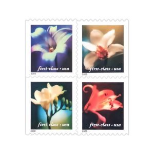 Four Flowers Stamps 2000